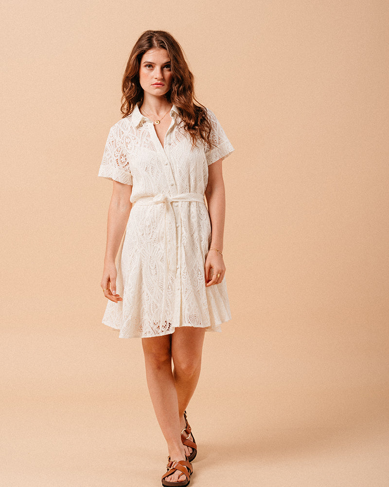 ROBE ECRU MOLIERE ECRU