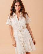 ROBE ECRU MOLIERE ECRU