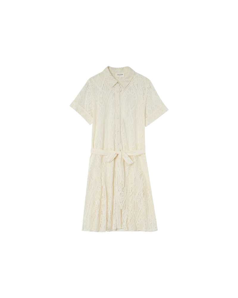 ROBE ECRU MOLIERE ECRU