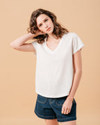 TEESHIRT ECRU MONDAY ECRU