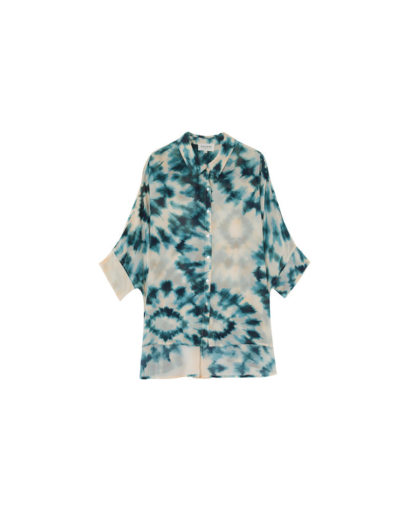 CHEMISE VERT MOSAIQUE VERT