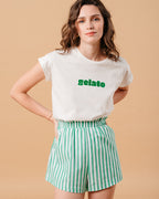 TEESHIRT VERT MURE VERT