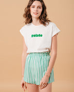 TEESHIRT VERT MURE VERT