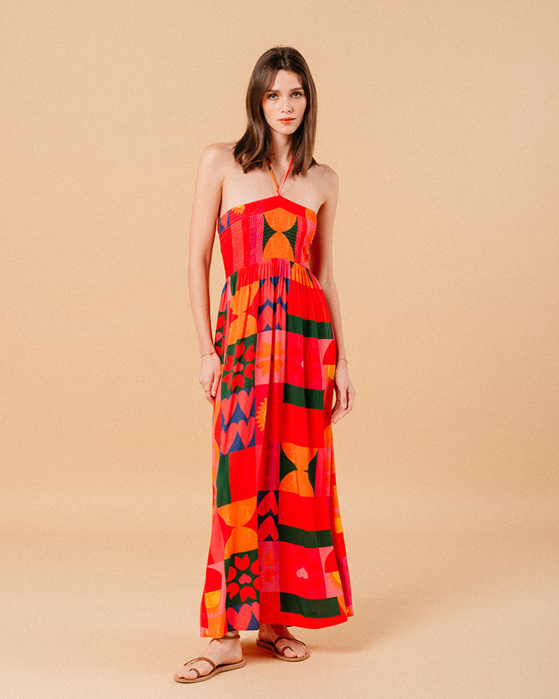 ROBE ROUGE MYRTE ROUGE