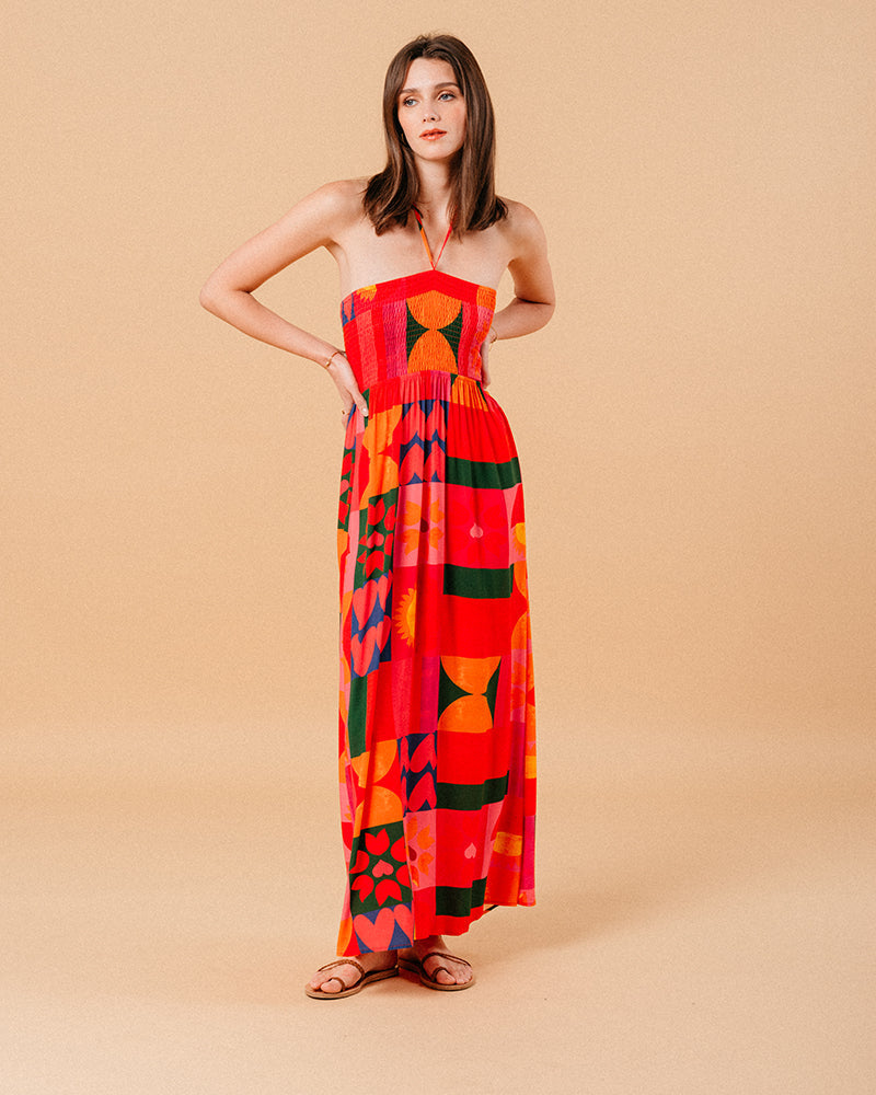 ROBE ROUGE MYRTE ROUGE