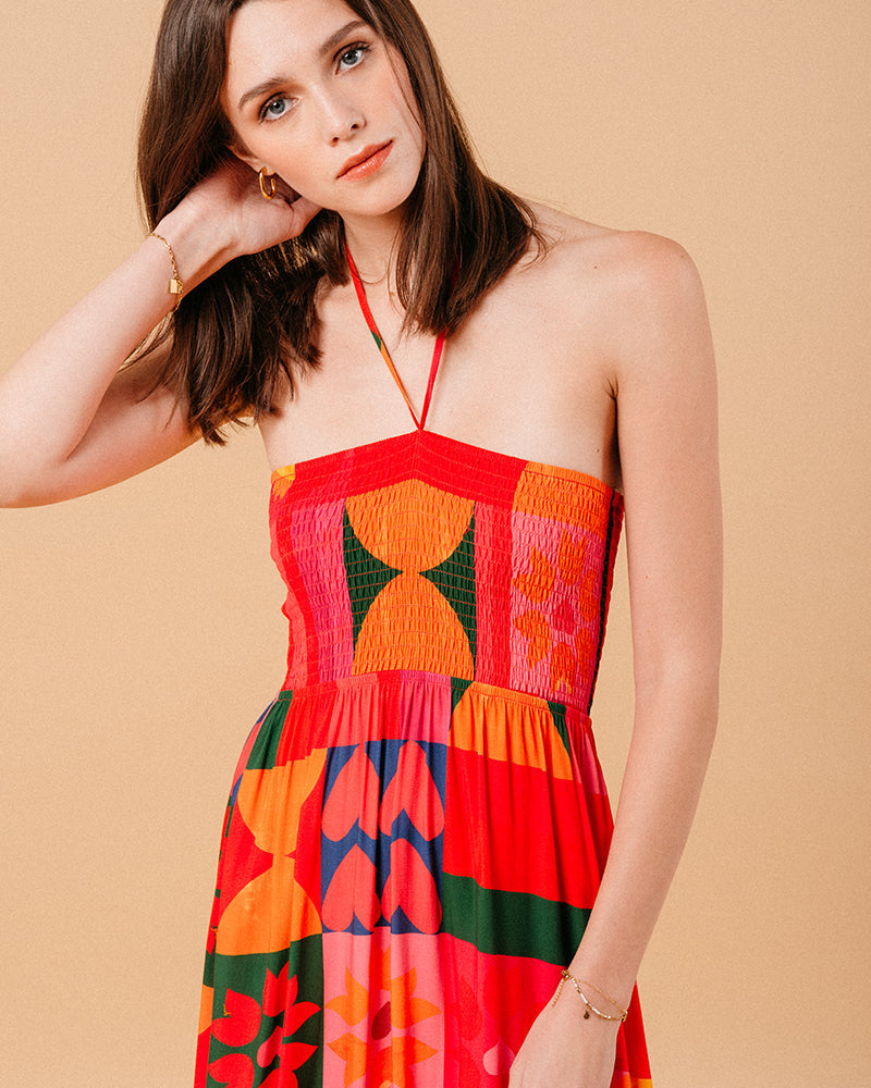 ROBE ROUGE MYRTE ROUGE