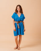 ROBE BLEU MYRTILLE BLEU