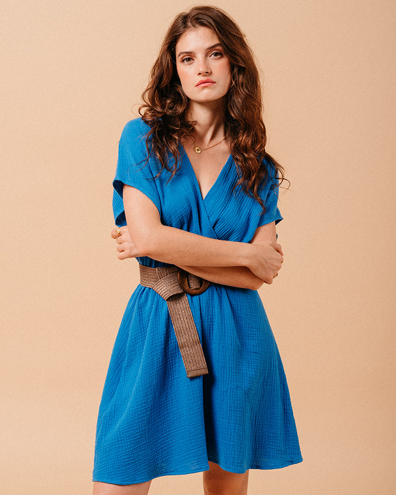 ROBE BLEU MYRTILLE BLEU