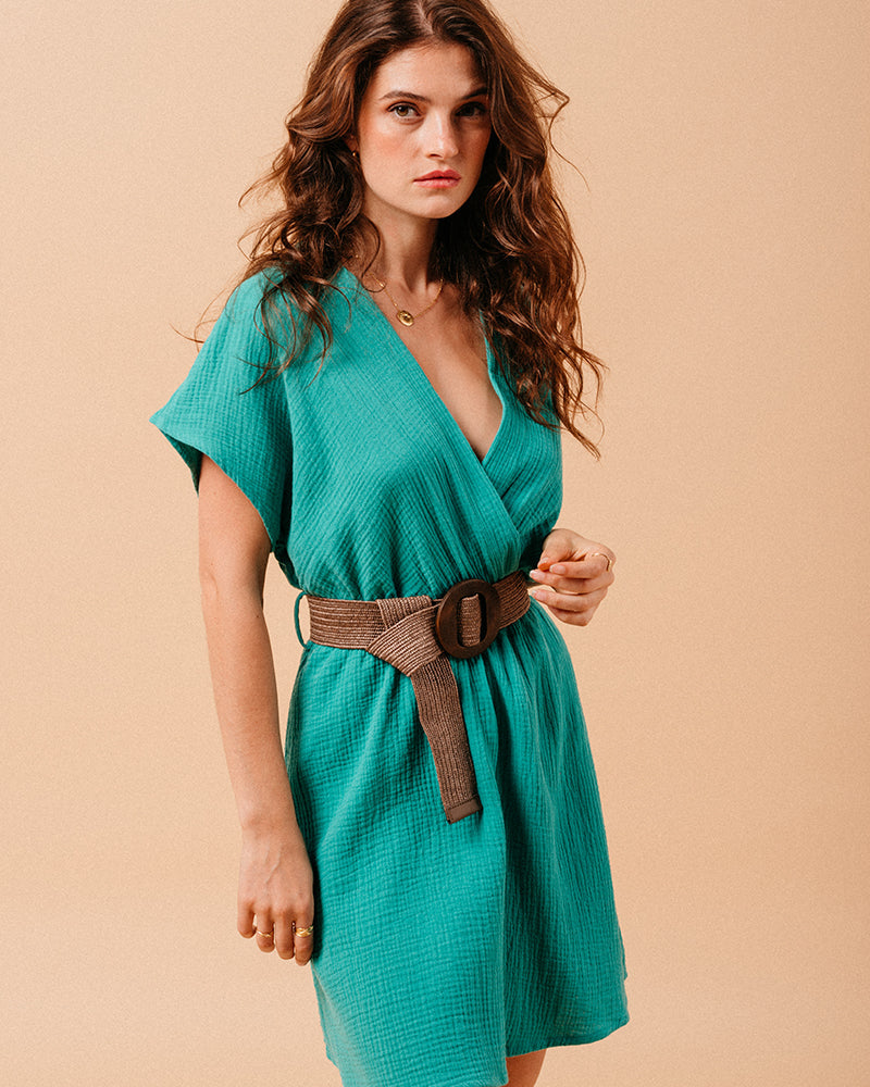 ROBE VERT MYRTILLE VERT