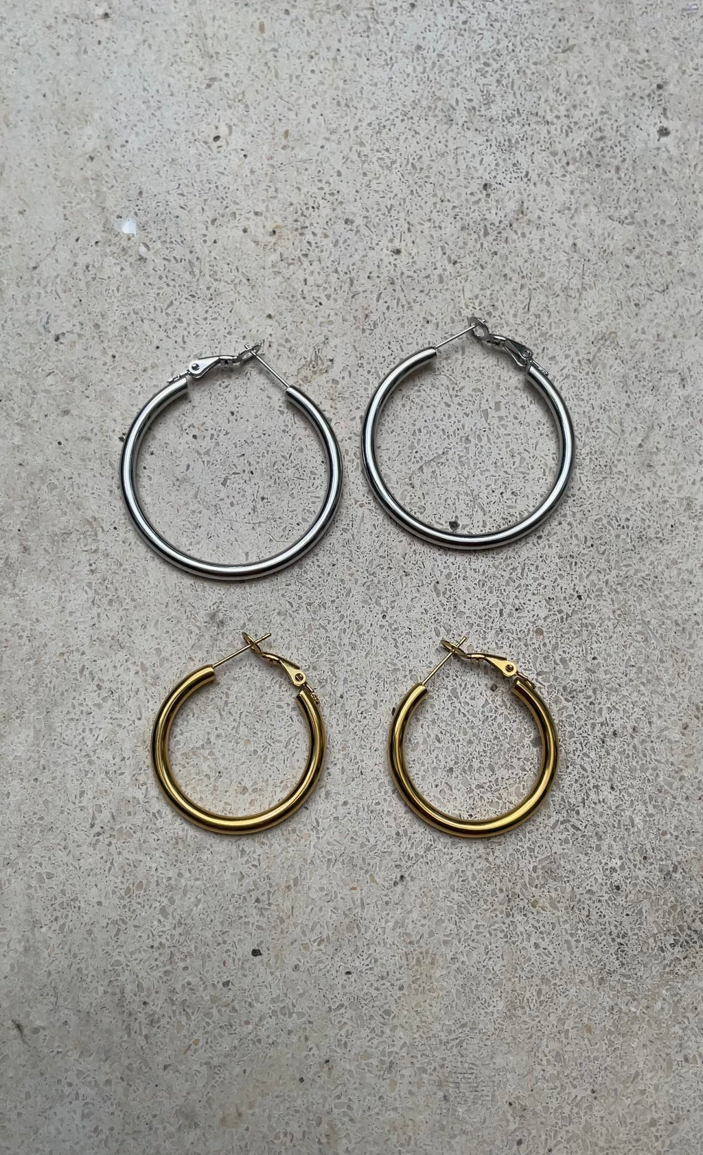 Boucles D'Oreilles Duo Thin Hailey Hoops