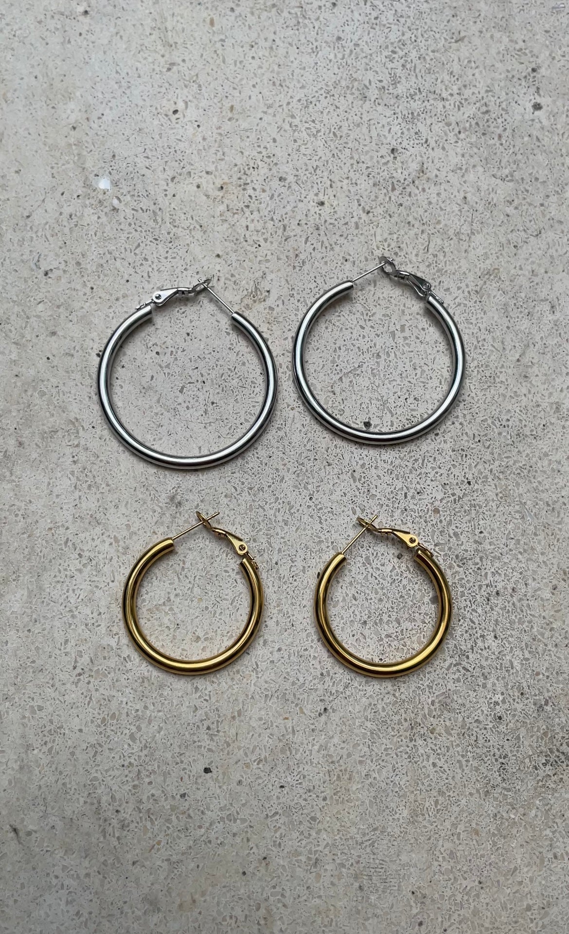 Boucles D'Oreilles Duo Thin Hailey Hoops