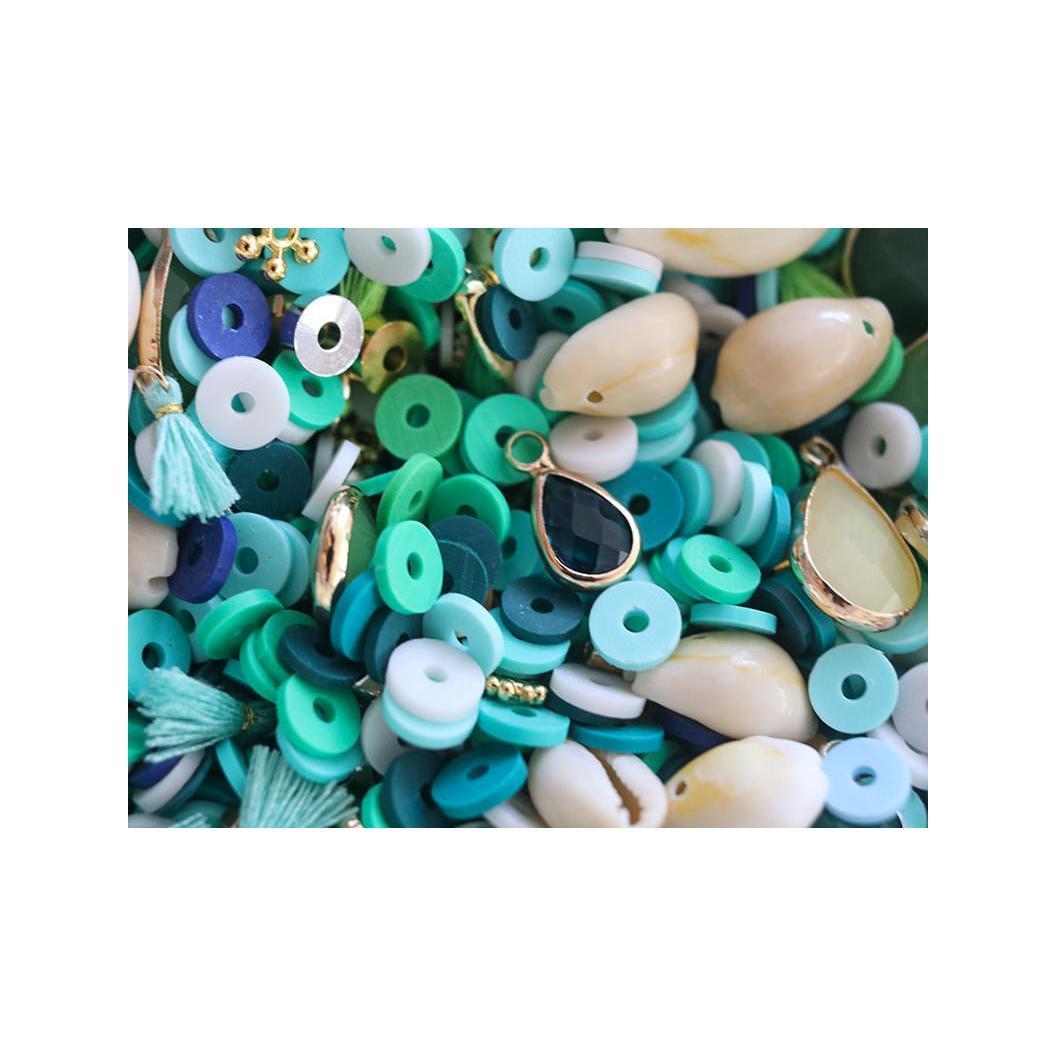 Mélange De Perles Heishi Et De Breloques - Bali