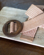 CEINTURE KAKI MOUSTACHE KAKI