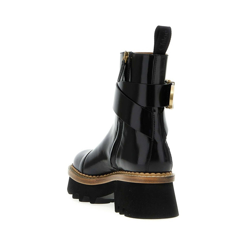 Bottes Chloé Owena Leather - Black - Femme