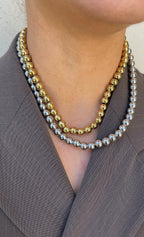 Collier Metal Pearl