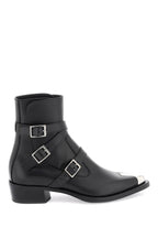 Alexander Mcqueen - Bottes Alexander Mcqueen 'Punk' Boots With Three Buckles