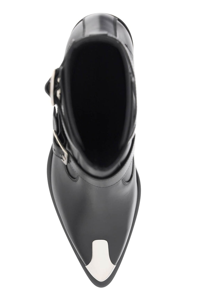 Alexander Mcqueen - Bottes Alexander Mcqueen 'Punk' Boots With Three Buckles