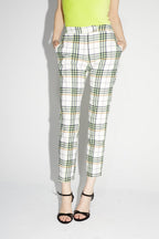 Le Pantalon Silvana Tartan Néon