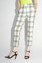 Le Pantalon Silvana Tartan Néon