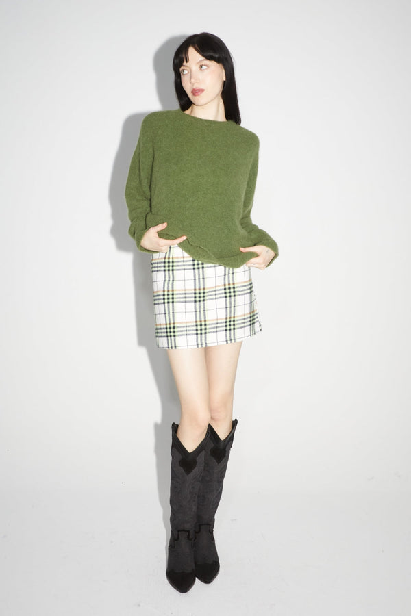 La Mini Jupe Aria Tartan Néon