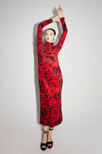 La Robe Tube Sam Velvet Kiku