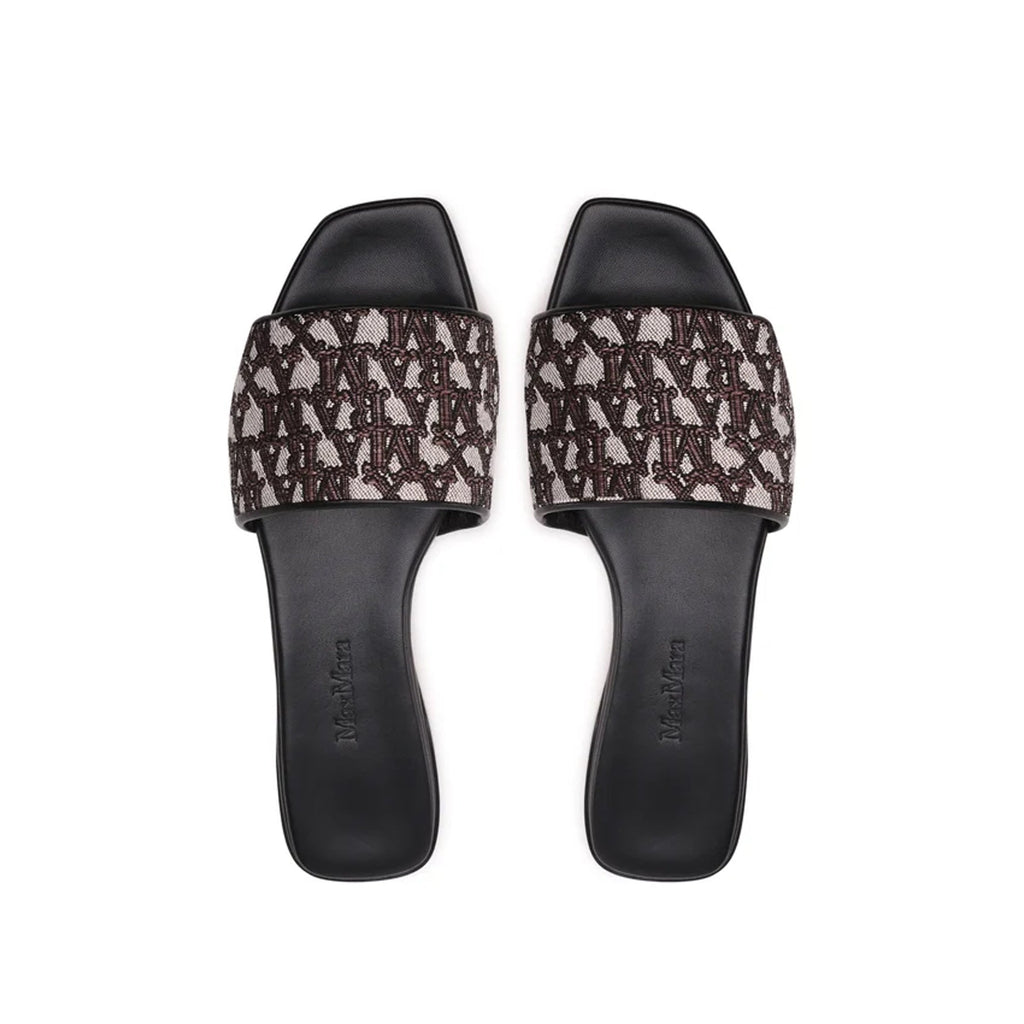 Mules - Max Mara Fridac Logo  - Brown