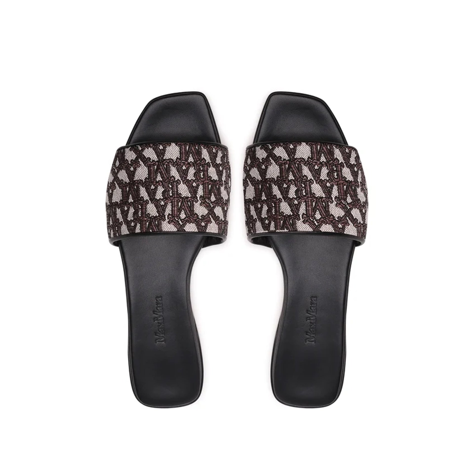 Mules - Max Mara Fridac Logo  - Brown