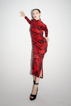 La Robe Tube Sam Velvet Kiku