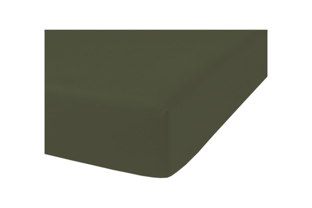 Drap Housse Mura - 100% Percale De Coton 80Fils - Kaki