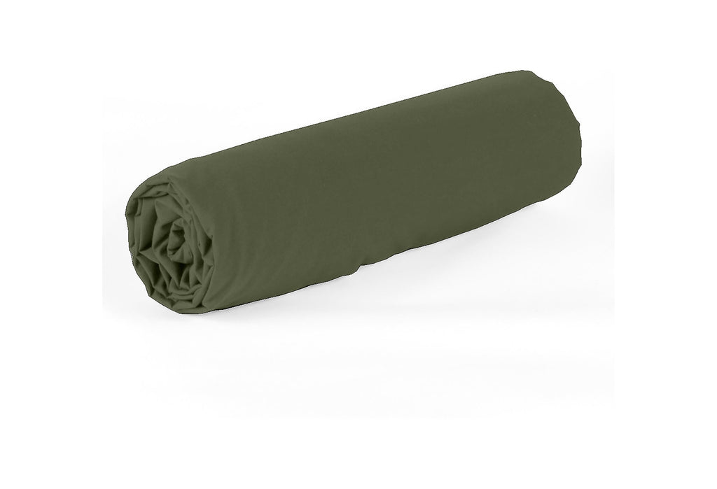 Drap Housse Mura - 100% Percale De Coton 80Fils - Kaki