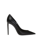 Escarpins Saint Laurent Zoè Leather - Black - Femme