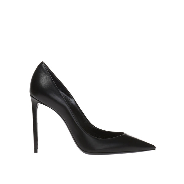 Escarpins Saint Laurent Zoè Leather - Black - Femme