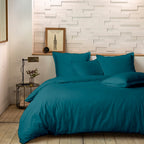 Parure De Lit (Hc + To) - 100% Percale De Coton 80 Fils - Emeraude