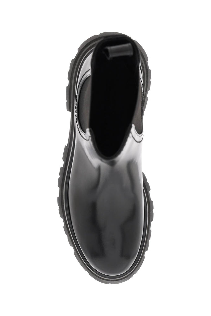 Alexander Mcqueen - Chelsea Alexander Mcqueen Shiny Leather Chelsea Boots
