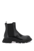 Alexander Mcqueen - Chelsea Alexander Mcqueen Shiny Leather Chelsea Boots