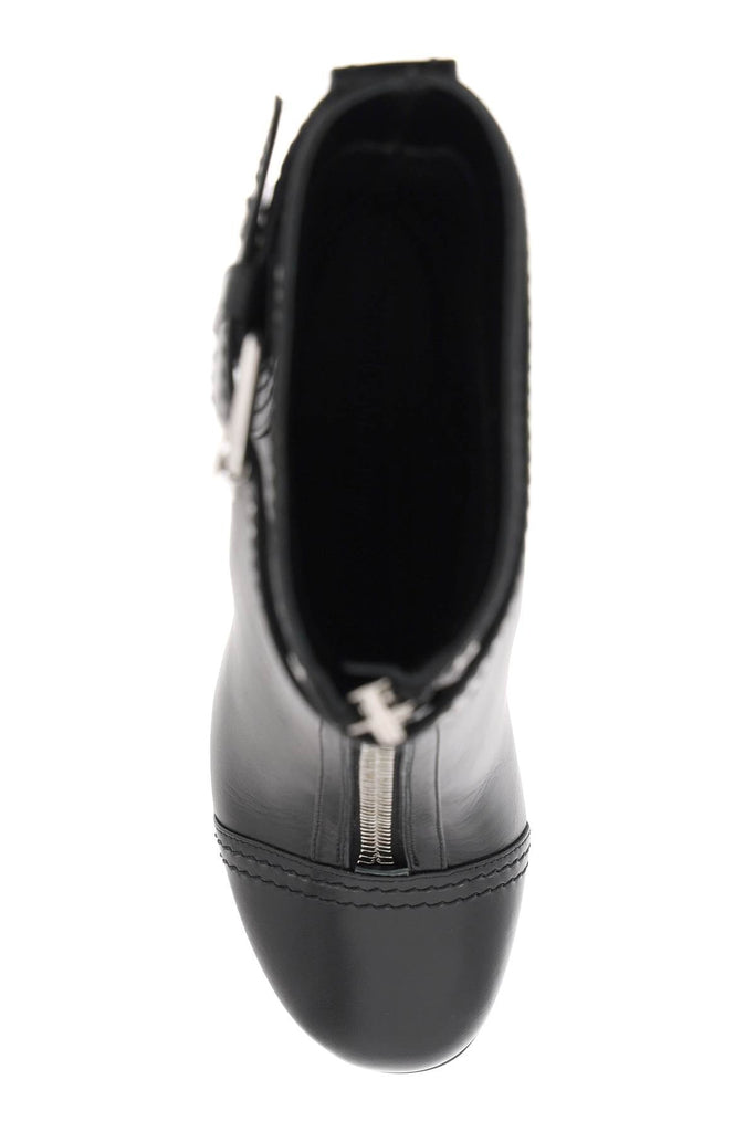 Alexander Mcqueen - Bottes Alexander Mcqueen Leather Ankle Boots With Buckle