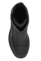 Alexander Mcqueen - Bottes Alexander Mcqueen Rubberized Fabric Tread Slick Ankle Boots