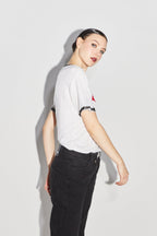 Le Tshirt Fred Lucky Cat Blanc