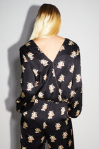La Blouse Daisy Cache Coeur Réversible Lucky Cat