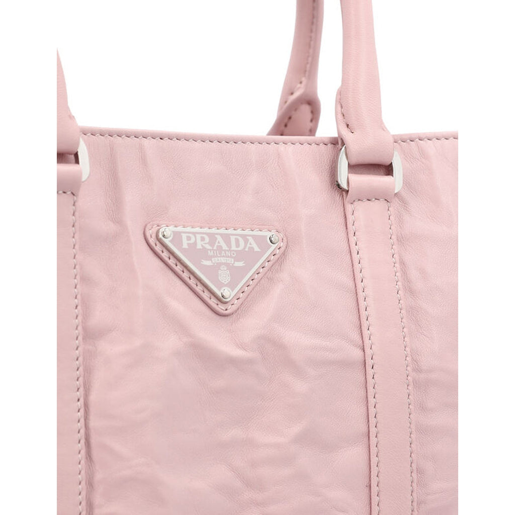 Prada Leather Handbag - Pink - Femme