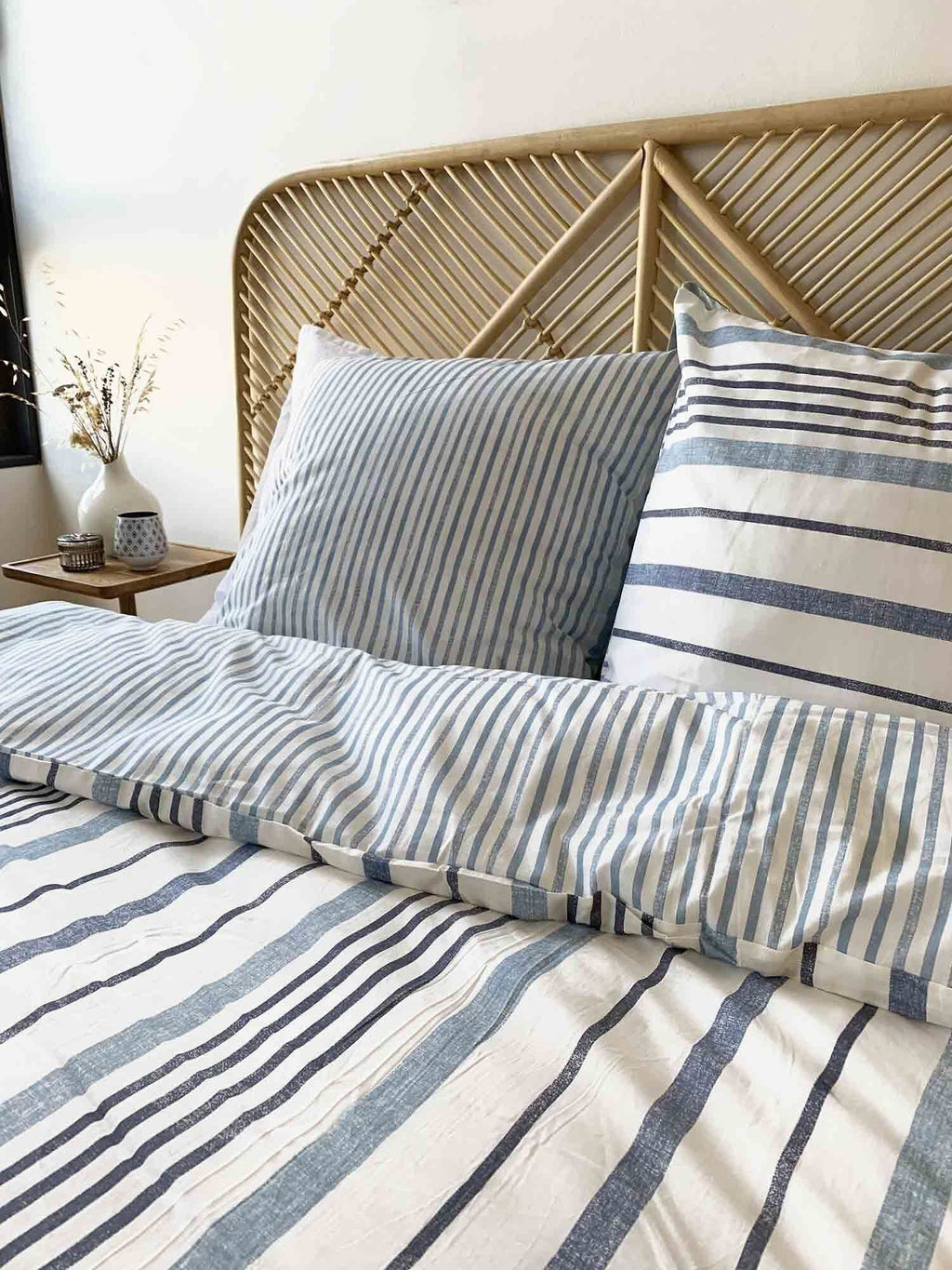 Parure Housse De Couette 100%Coton Lyocell 57Fils/Cm2 Calanque - Imprimé
