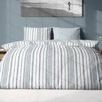 Parure Housse De Couette 100%Coton Lyocell 57Fils/Cm2 Calanque - Imprimé
