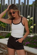 Short En Jean Claire - Chocolat