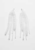 Boucles D'Oreilles Pendantes P Siv - Blanches