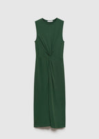 Robe Midi Détail Drapé