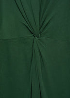 Robe Midi Détail Drapé