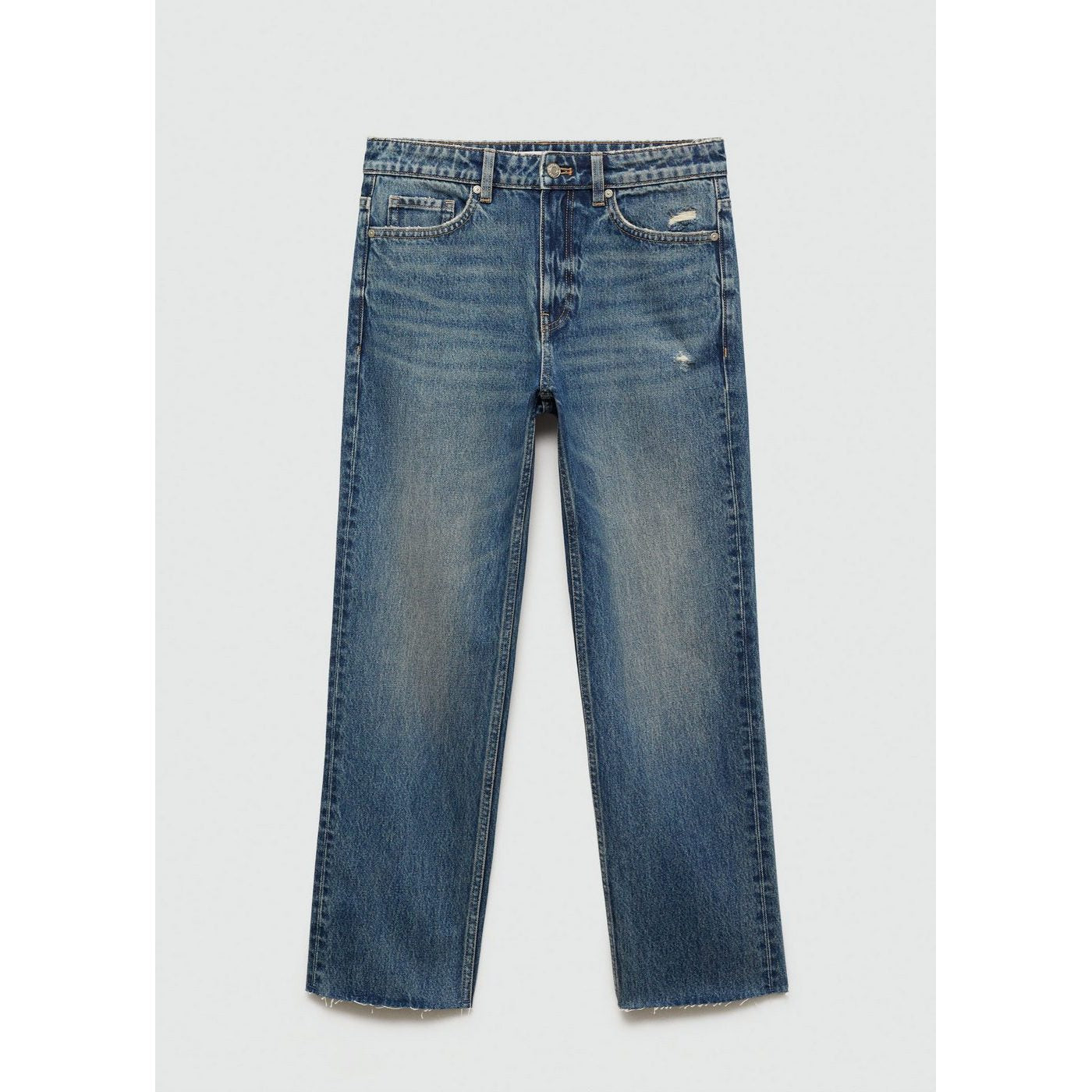 Jean Blanca Droit Crop