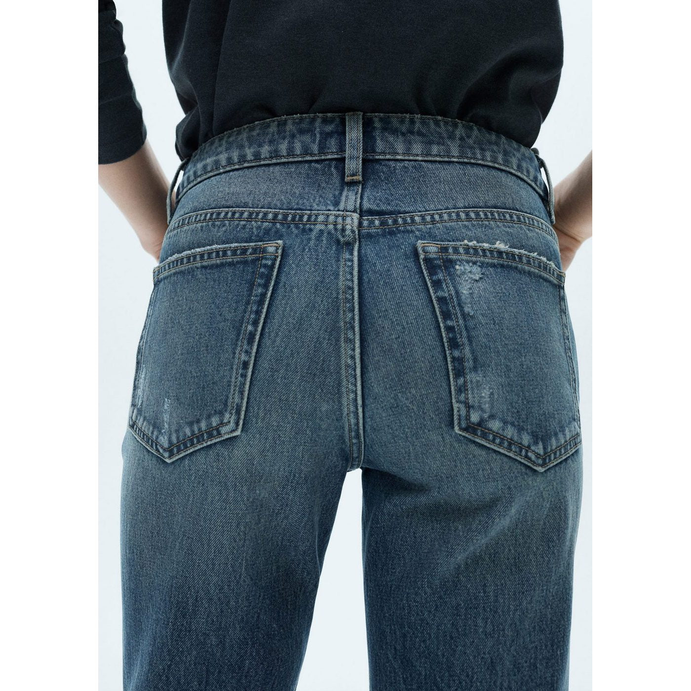 Jean Blanca Droit Crop