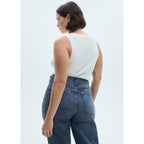 Jean Blanca Droit Crop