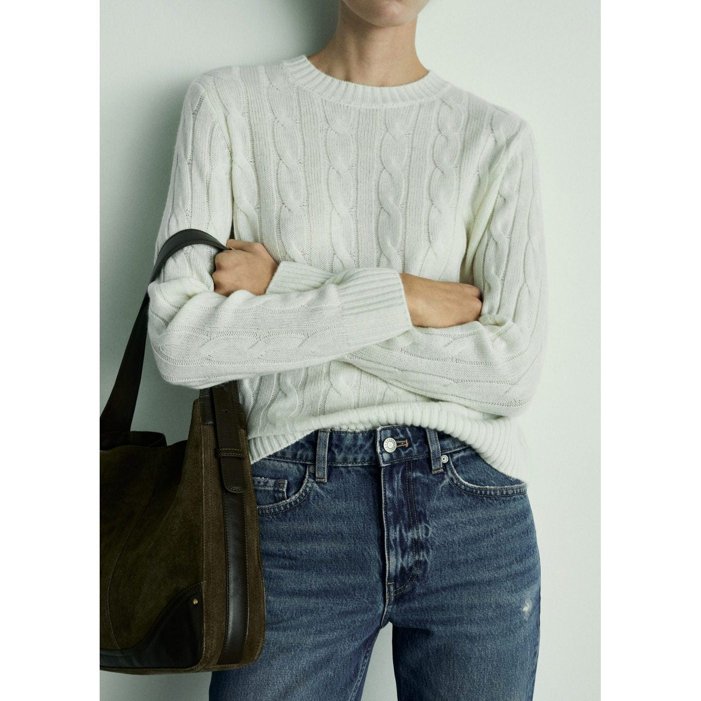 Jean Blanca Droit Crop
